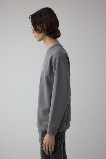 フェイドプリントスウェットトップス 詳細画像