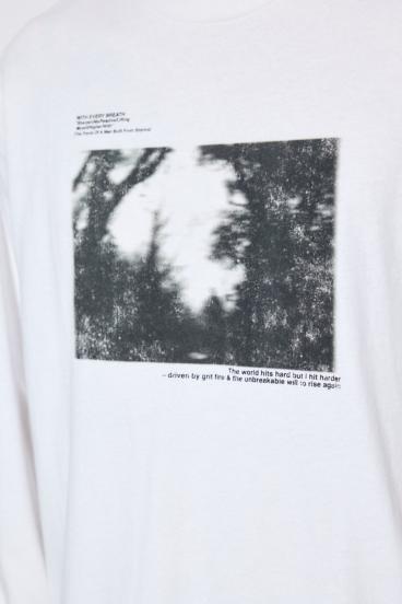 FOREST グラフィック長袖Tシャツ 詳細画像