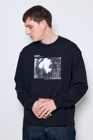 FOREST グラフィック長袖Tシャツ