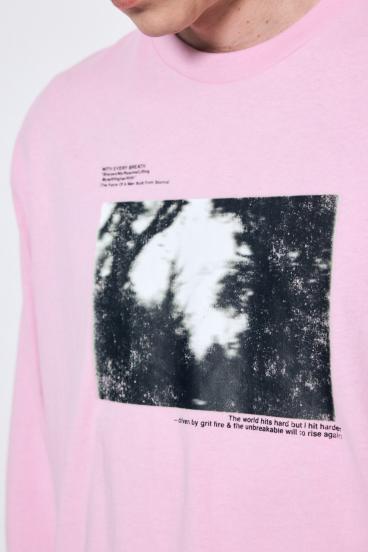 FOREST グラフィック長袖Tシャツ 詳細画像