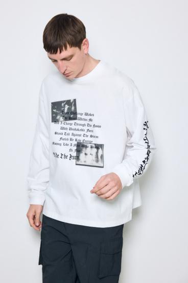 袖ロゴ長袖Tシャツ 詳細画像