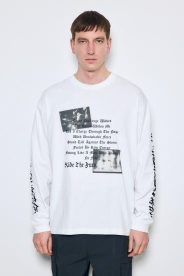 袖ロゴ長袖Tシャツ 詳細画像