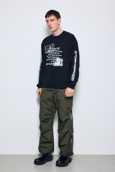 袖ロゴ長袖Tシャツ 詳細画像