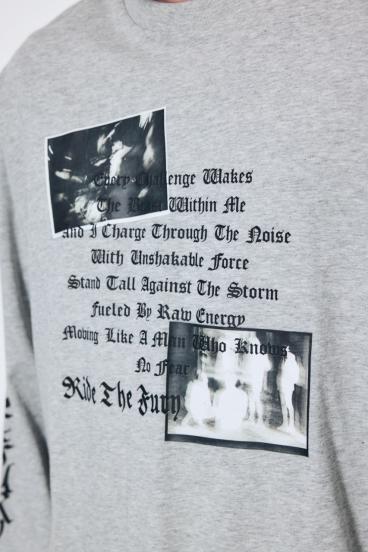 袖ロゴ長袖Tシャツ 詳細画像