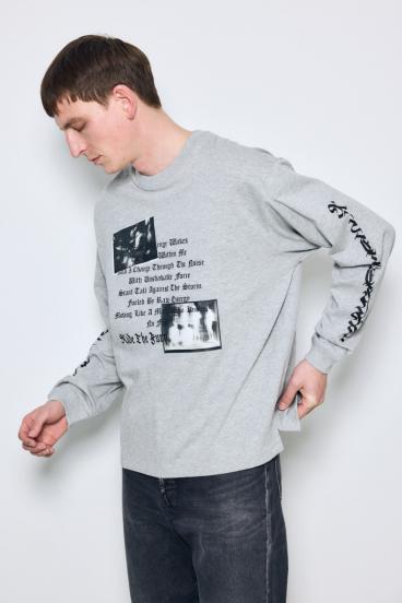 袖ロゴ長袖Tシャツ