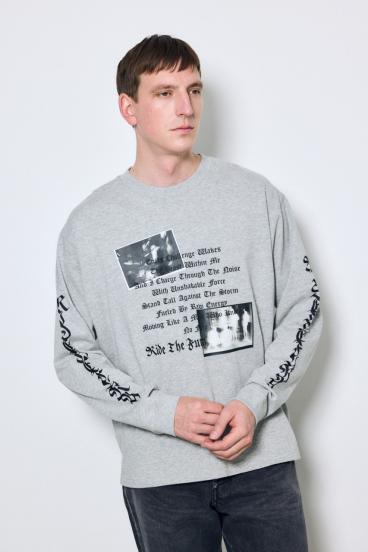 袖ロゴ長袖Tシャツ 詳細画像