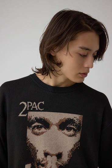 RAP HIP HOPグラフィックニット