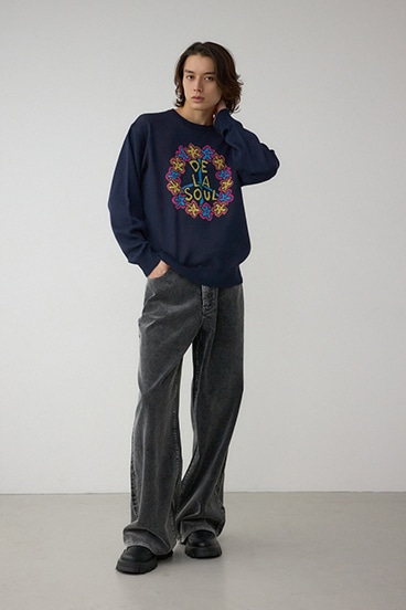 RAP HIP HOPグラフィックニット 詳細画像