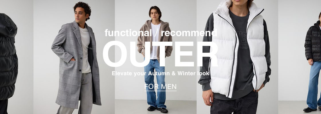 functional / recommend OUTER Elevate your Autumn & Winter look for men