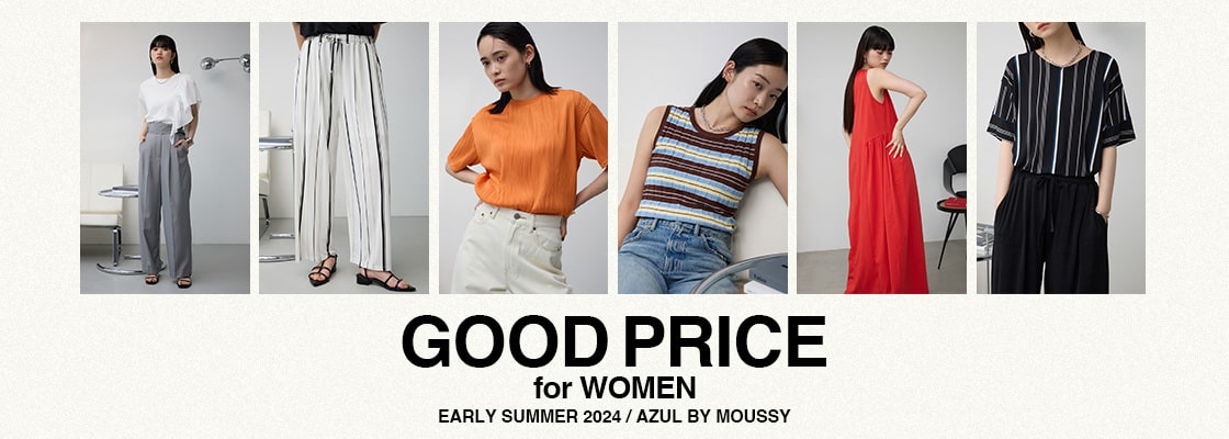 GOOD PRICE for WOMEN EARLY SUMMER 2024 / AZUL BY MOUSSY