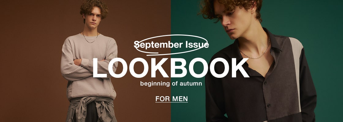 September Issue  LOOKBOOK beginning of autumn for MEN