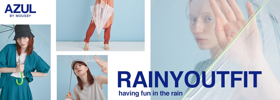 AZUL BY MOUSSY ｜RAINY OUTFIT having fun in the rain