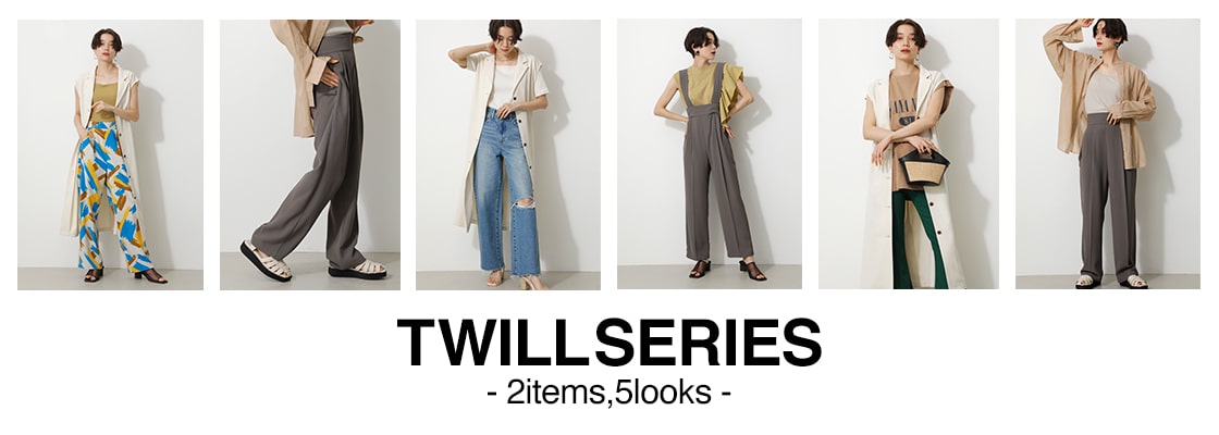 AZUL BY MOUSSY ｜ TWILL SERIES -2item 5looks-
