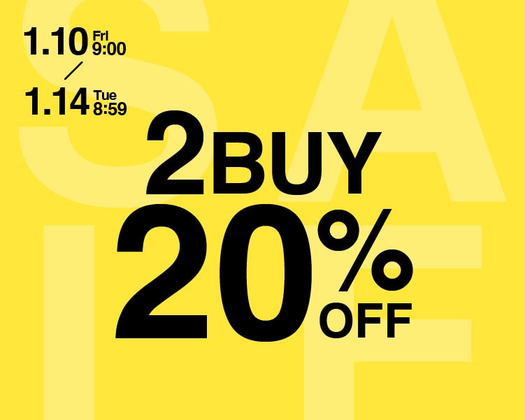 2BUY20％OFF