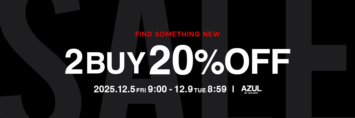TIME SALE 2BUY20％OFF