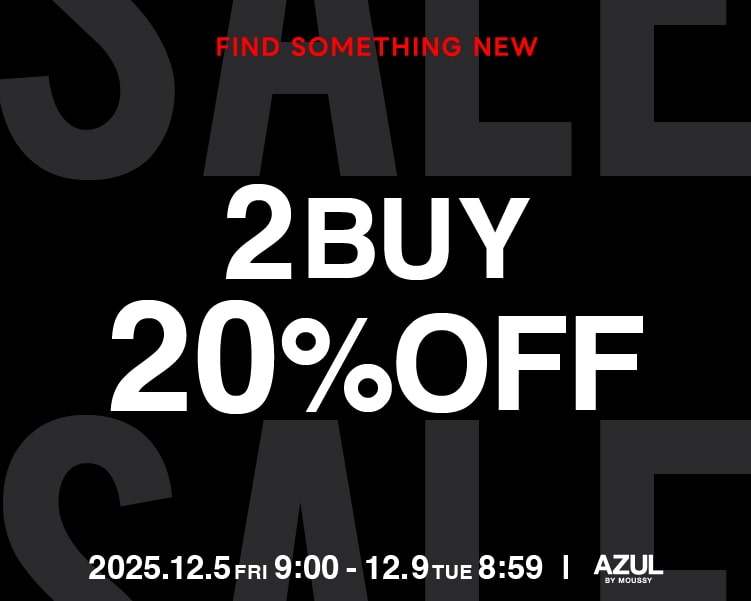 TIME SALE 2BUY20％OFF
