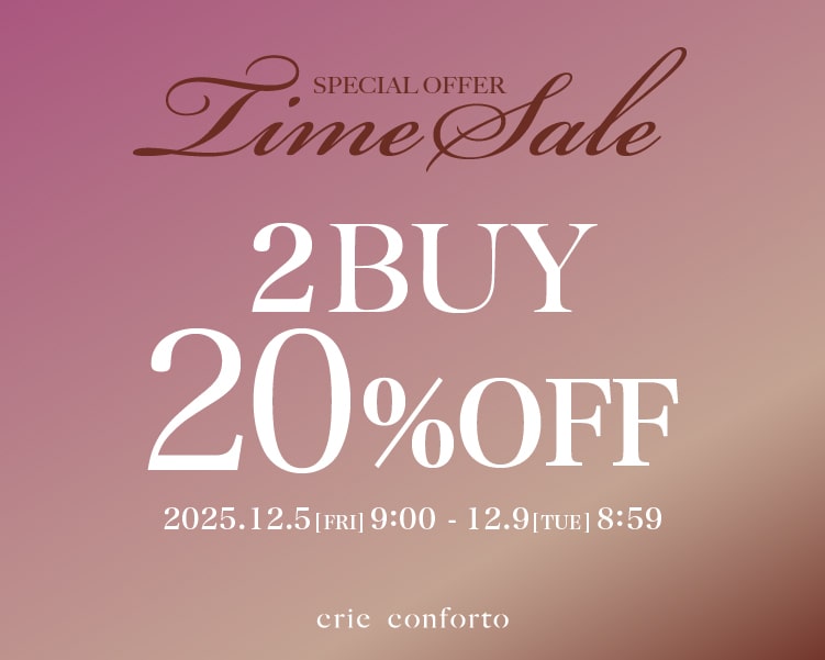 TIME SALE 2BUY20％OFF