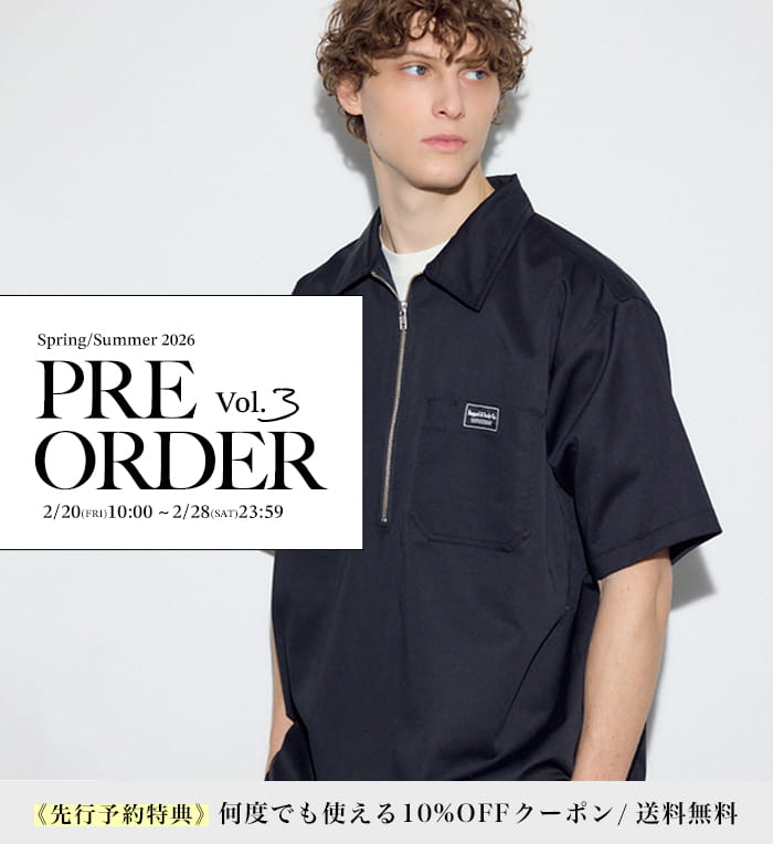 26'PRE ORDER vol.3 2.20 FRI 10:00～3.1 SUN 23:59 MEN