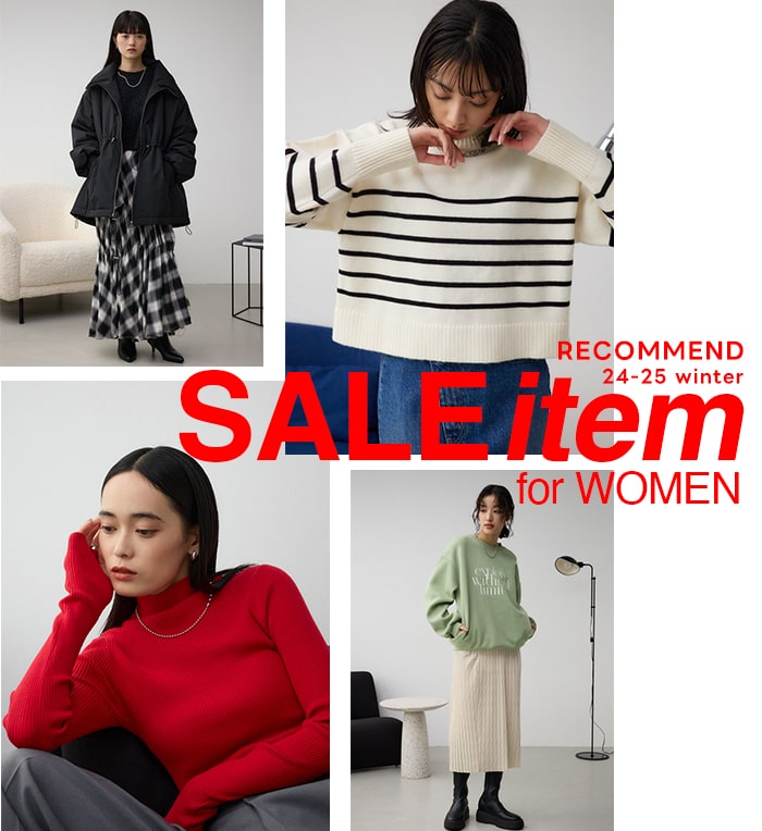 24－25 winter RECOMMEND SALE item for WOMEN