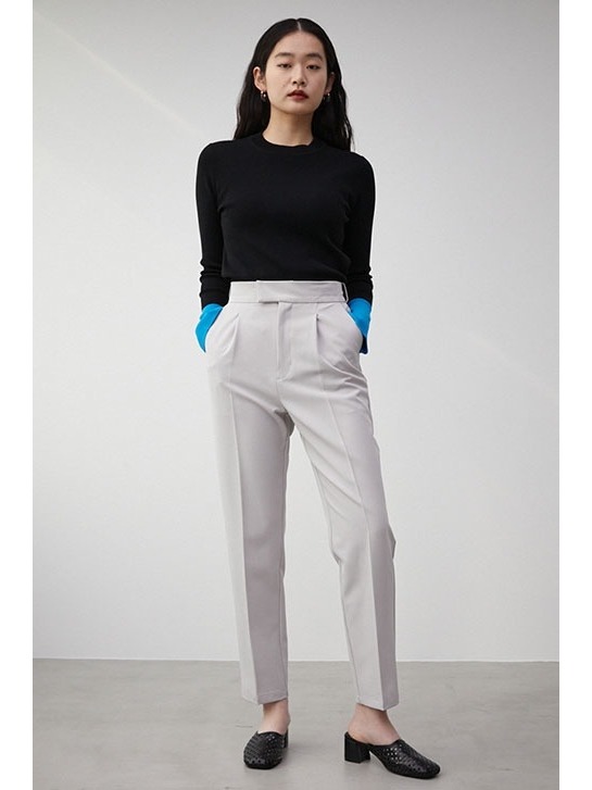 VENUS TAPERED PANTS COLOR STYLING LIGHT GRAY