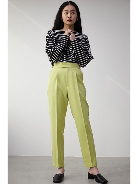 VENUS TAPERED PANTS COLOR STYLING LIME