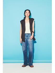 AZUL DENIM Center Press Flare Denim LOOK#02
