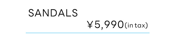 ワイドベルトフラットサンダル