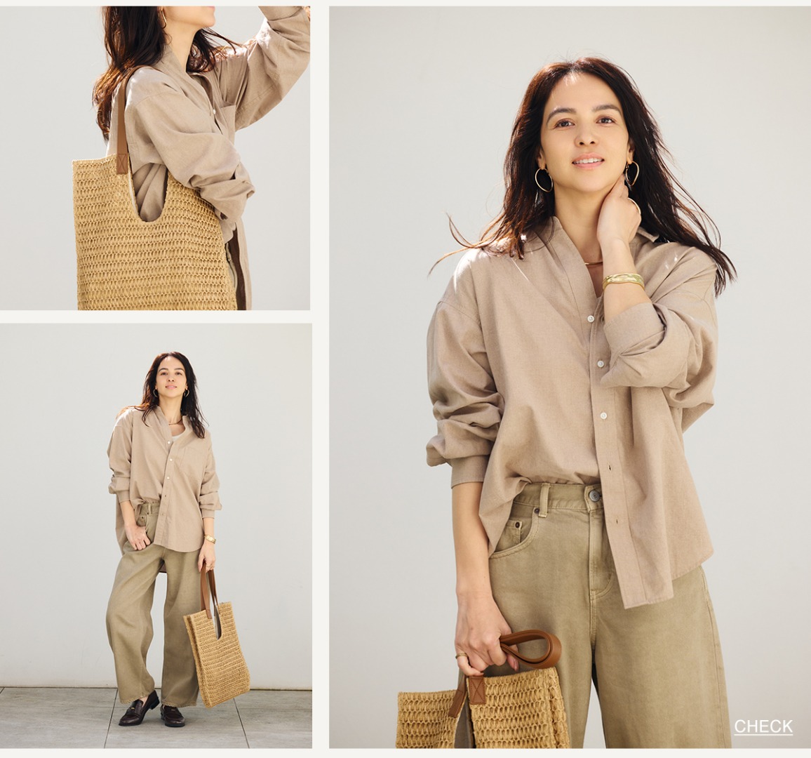 DRIVE TO THE SEA　風を感じるドライブに、軽やかで抜け感のあるスタイルを。