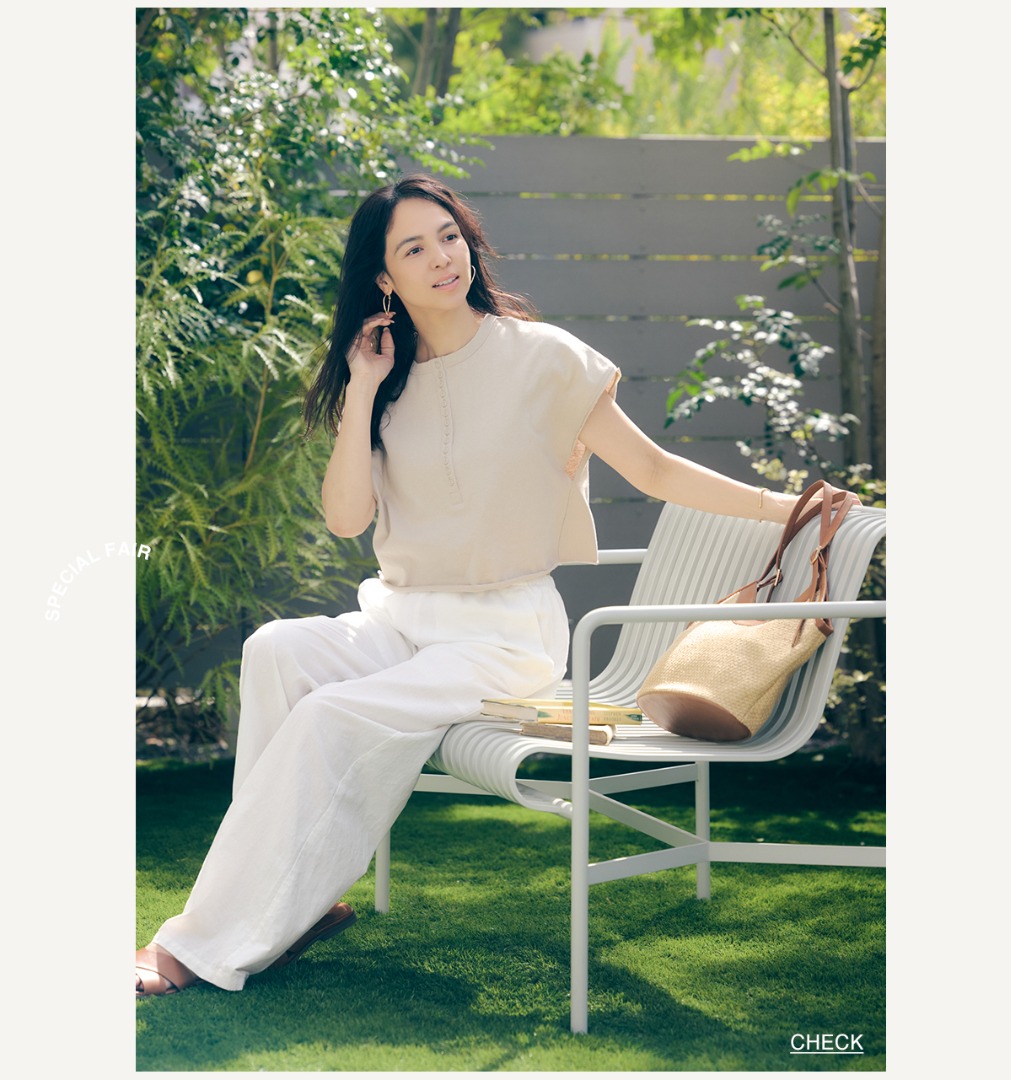 RELAX IN THE PARK　公園で心地よい時間に寄り添う、やさしいリラックススタイル。