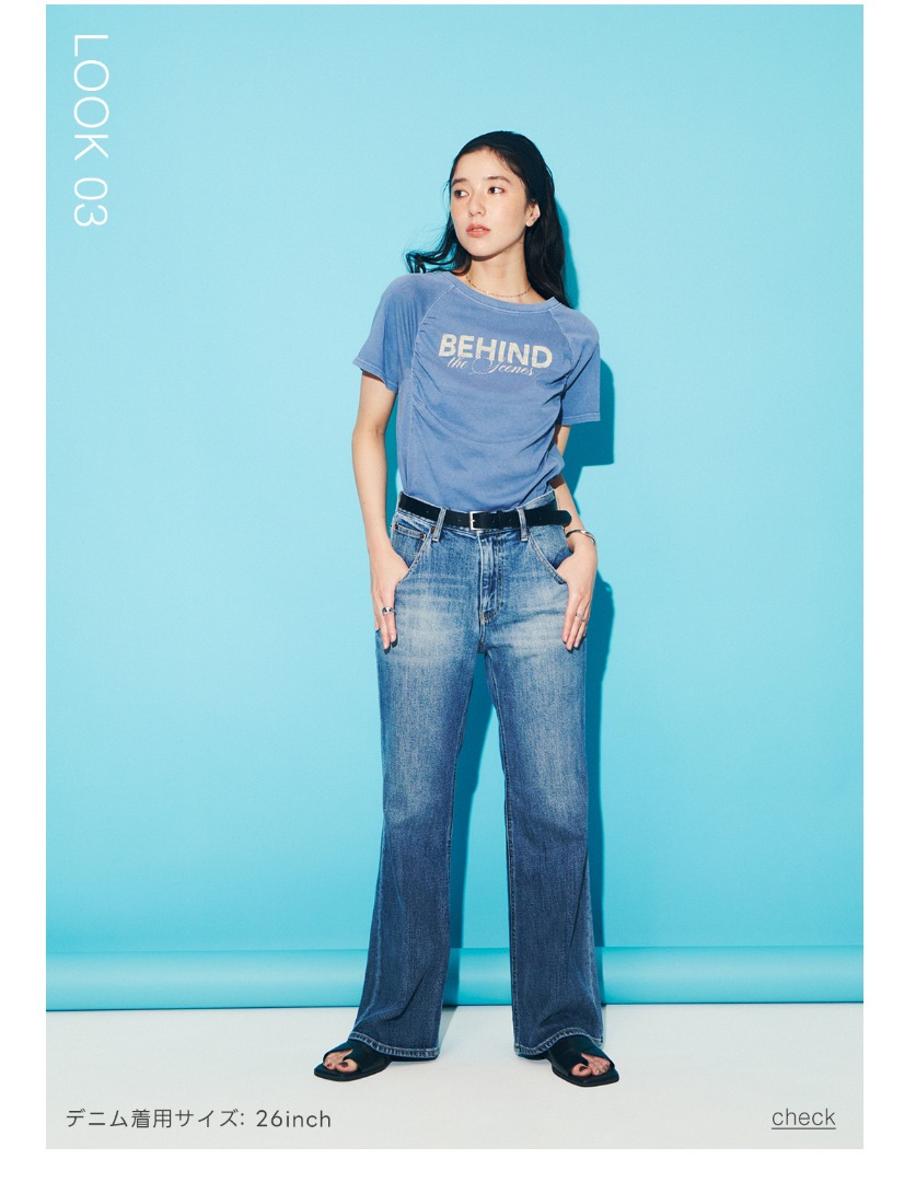 AZUL BY MOUSSY（アズールバイマウジー） | AZUL DENIM Center Press Flare Denim 人気サイズ再入荷/新サイズデビュー