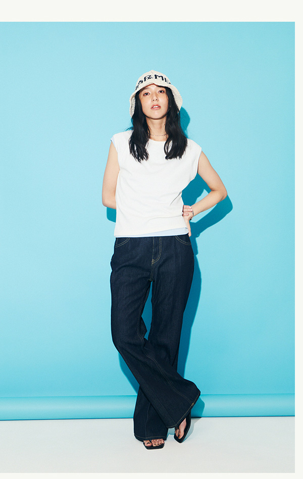 AZUL BY MOUSSY（アズールバイマウジー） | AZUL DENIM Center Press Flare Denim 人気サイズ再入荷/新サイズデビュー