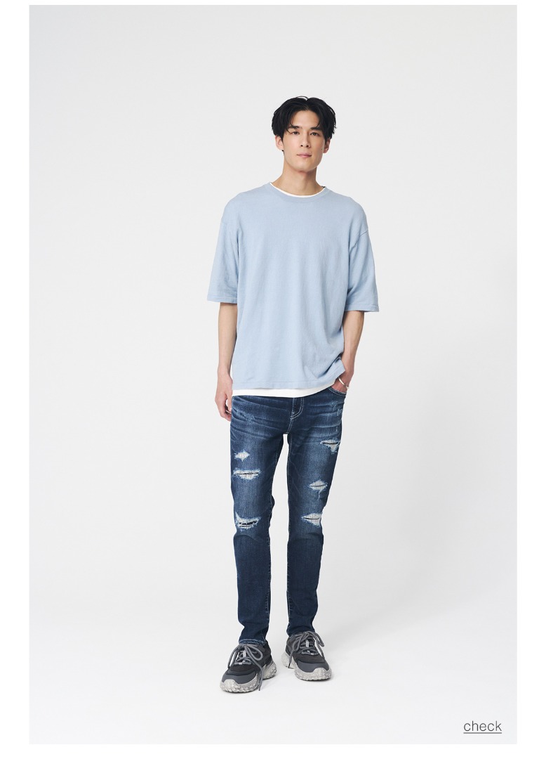 AZUL DENIM リペアスキニー