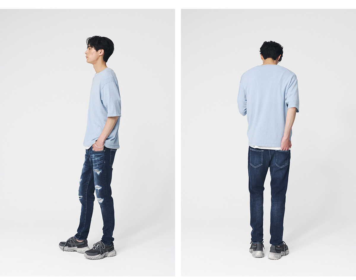AZUL DENIM リペアスキニー