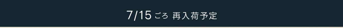 7/15ごろ 再入荷予定