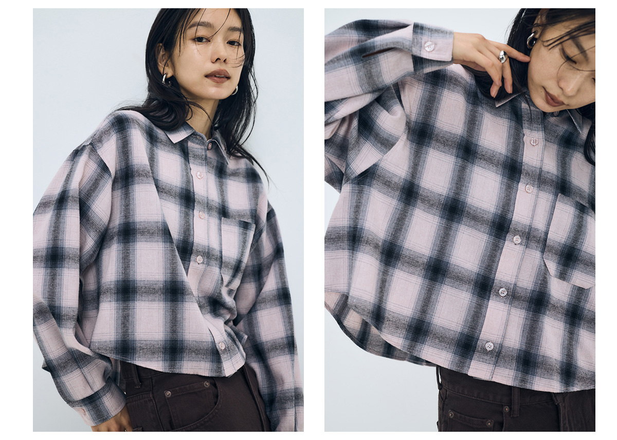 カラーも着丈も、自分らしく。CHECK SHIRT HIGHLIGHTS