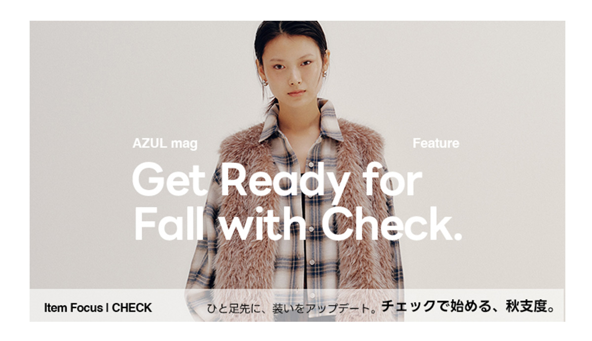 Get Ready for Fall with Check. For WOMEN