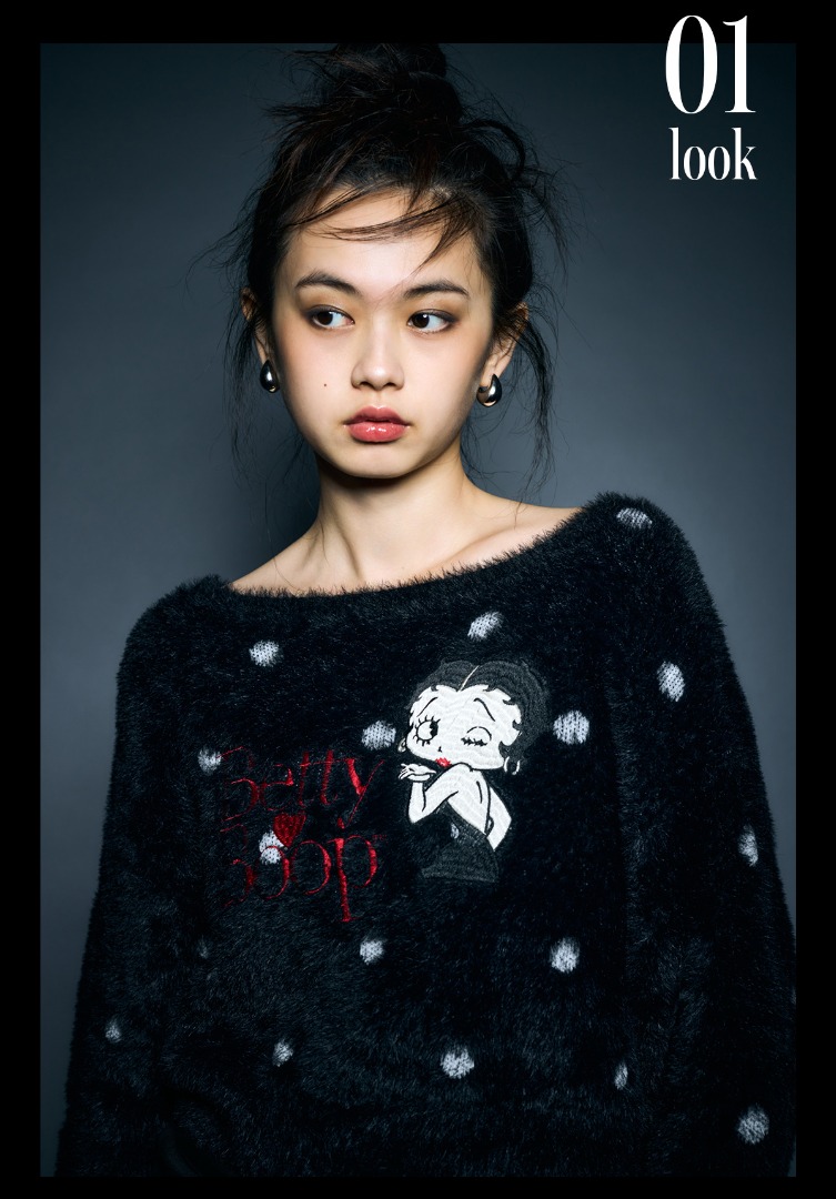 AZUL×BETTY シャギーニット