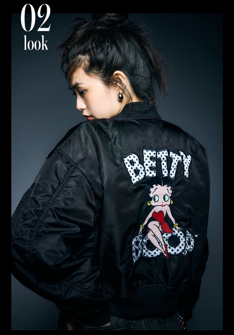 AZUL×BETTY MA-1