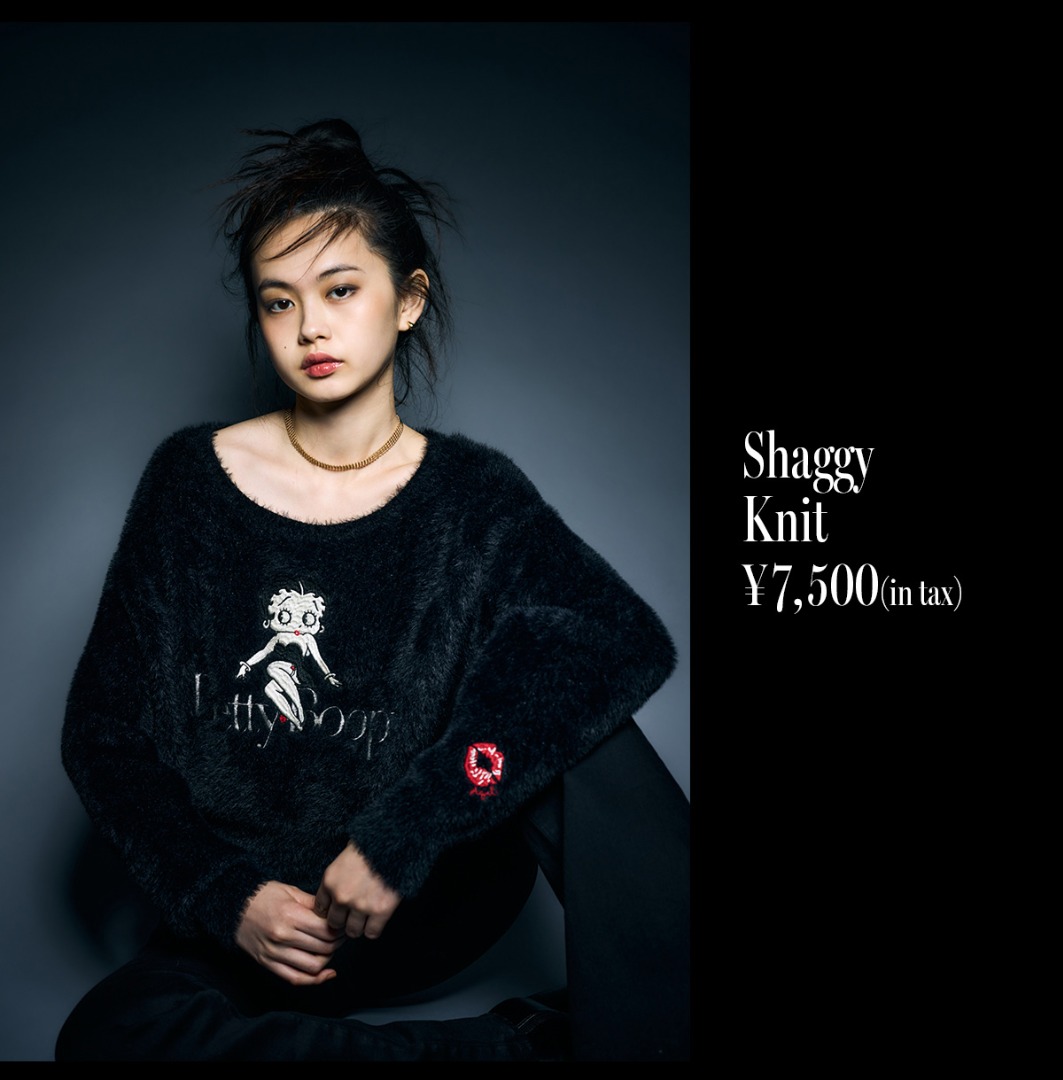 AZUL×BETTY シャギーニット