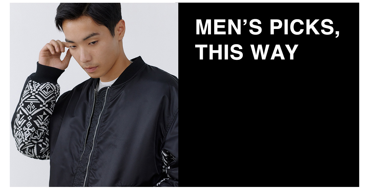 MEN'S PICKS, THIS WAY	MENページ
